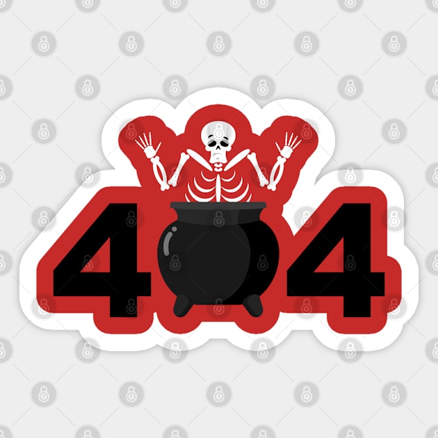 ERROR 404 Sticker by Merilinwitch
